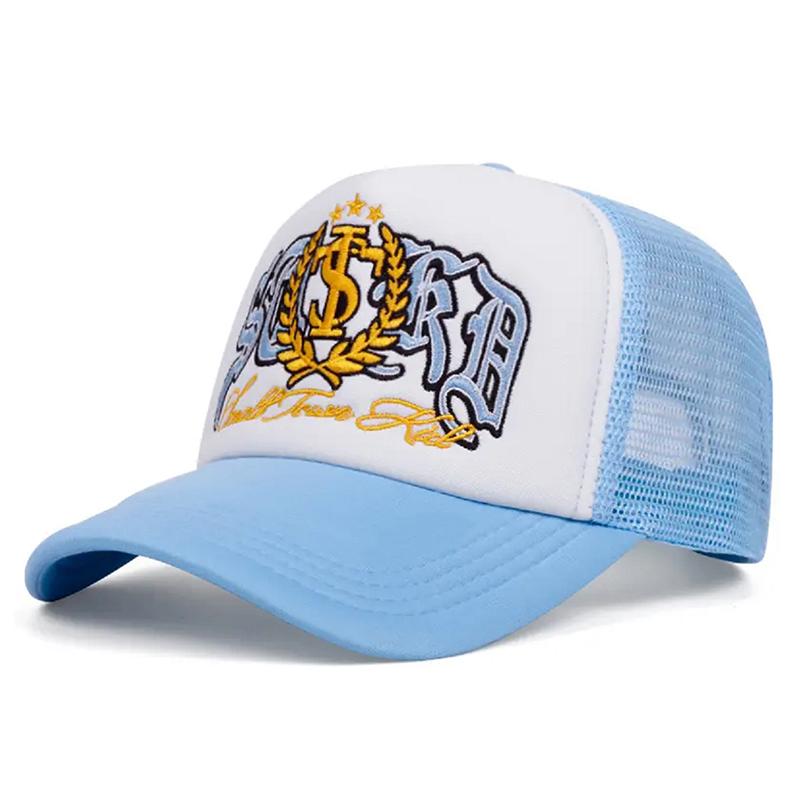 2026 New Fashion HipHop Hat ST Mai Sui Embroidery Street Skateboarding Hat Outdoor Leisure Sunshade Baseball Hat Unisex Mesh Hat