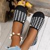 Women's Shoes Casual Sneaker Head Flat Comfortable Breathable Casual Shoes Women's Summer Shoes with Pearl Christmas