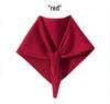 100% Pure Cashmere Women's Knit Triangle Scarf - Neck Warmer & Protector for Autumn/Winter