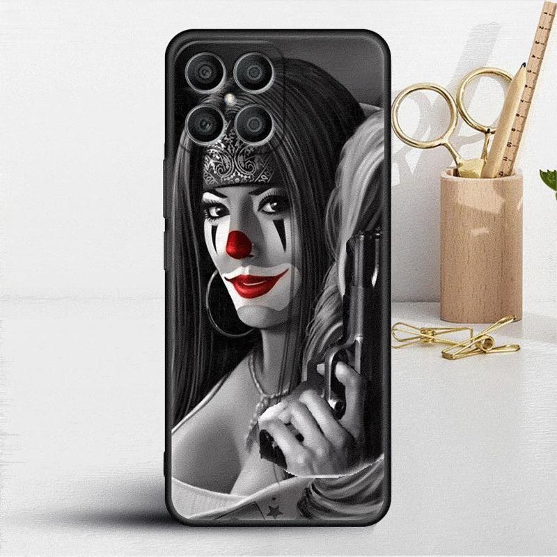 Retro Skull Butterfly Case For Honor X8 X8a 90 X9a 8X 70 50 20 Magic5 Pro 9X P60 P50 Black Soft Phone Funda