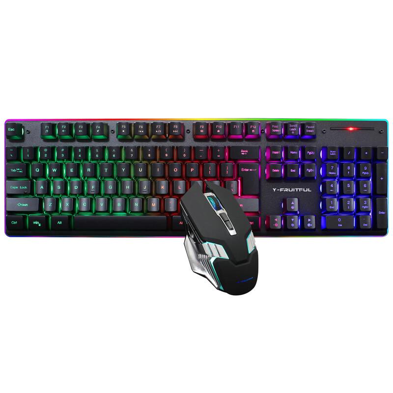 

Y-FRUITFUL 104-Key Wireless RGB Gaming Keyboard & Mouse Combo