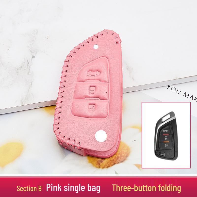 2020 Model Enhanced Car Key Case and Keychain