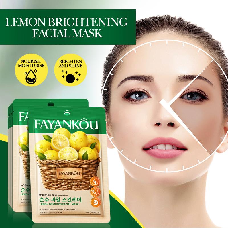 FAYANKOU Lemon Whitening&Brightening Facial Mask Moisturizing&Moisturizing&Brightening Facial Mask