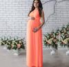 European & American Long Sleeve Lace Stitching Sexy Loose Trailing Sleeveless Maternity Dress
