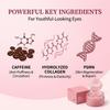 Mascarilla de Ojos Rosa con Cafeína y Colágeno Hidratante Suave Retiene la Humedad Reafirmante Mejora la Relajación del Área de los Ojos Cuidado de la Piel Nutritivo 60 Piezas