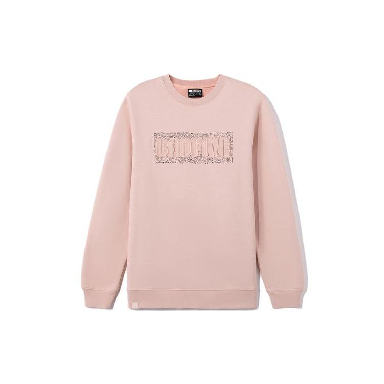 Li-Ning BadFive Sports Basketball Series Fleece Pullover  Rose Pink  Men s AWDR775-1 L