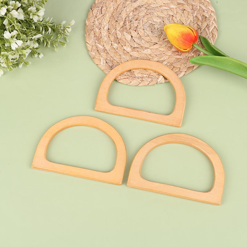 Handcrafted Wooden Handle Bag Handle Bag Accessory Wooden Root Handle Wooden Semicircle Handle