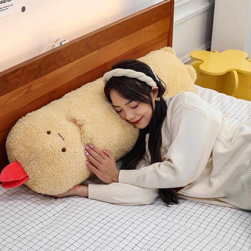 Tempura Shrimp Plush Pillow - Cute Long Dorm Bed Buddy