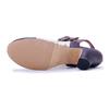 Johnature Women's Shoes Genuine Leather Retro Splicing Lace Comfortable Middle Heel Sandals
