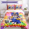 3pcs Custom Name Arale Norimaki Bedding Set Duvet Cover Closure Includes 1 Duvet Cover & 2 Pillowcases for All Seasons Bedroom Decor