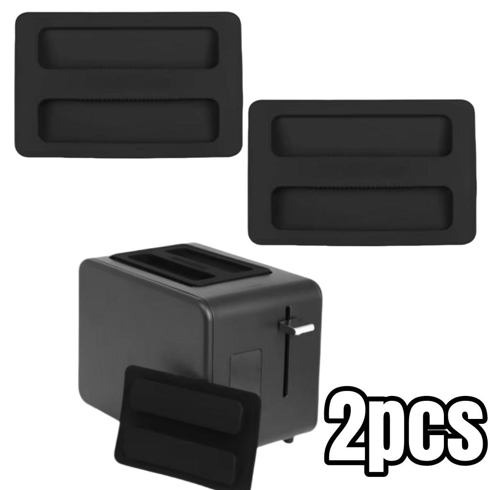 1/2pcs Toaster Dustproof Cover BPA-Free Food-Safe Silicone Toasters Protector Lid for Blocks Dirt Bugs Pet Hair Kitchen Gadgets