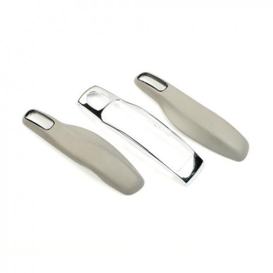 Soft Leather + ABS Car Remote Key Case Fix Part For Porsche Panamera 2010-2016