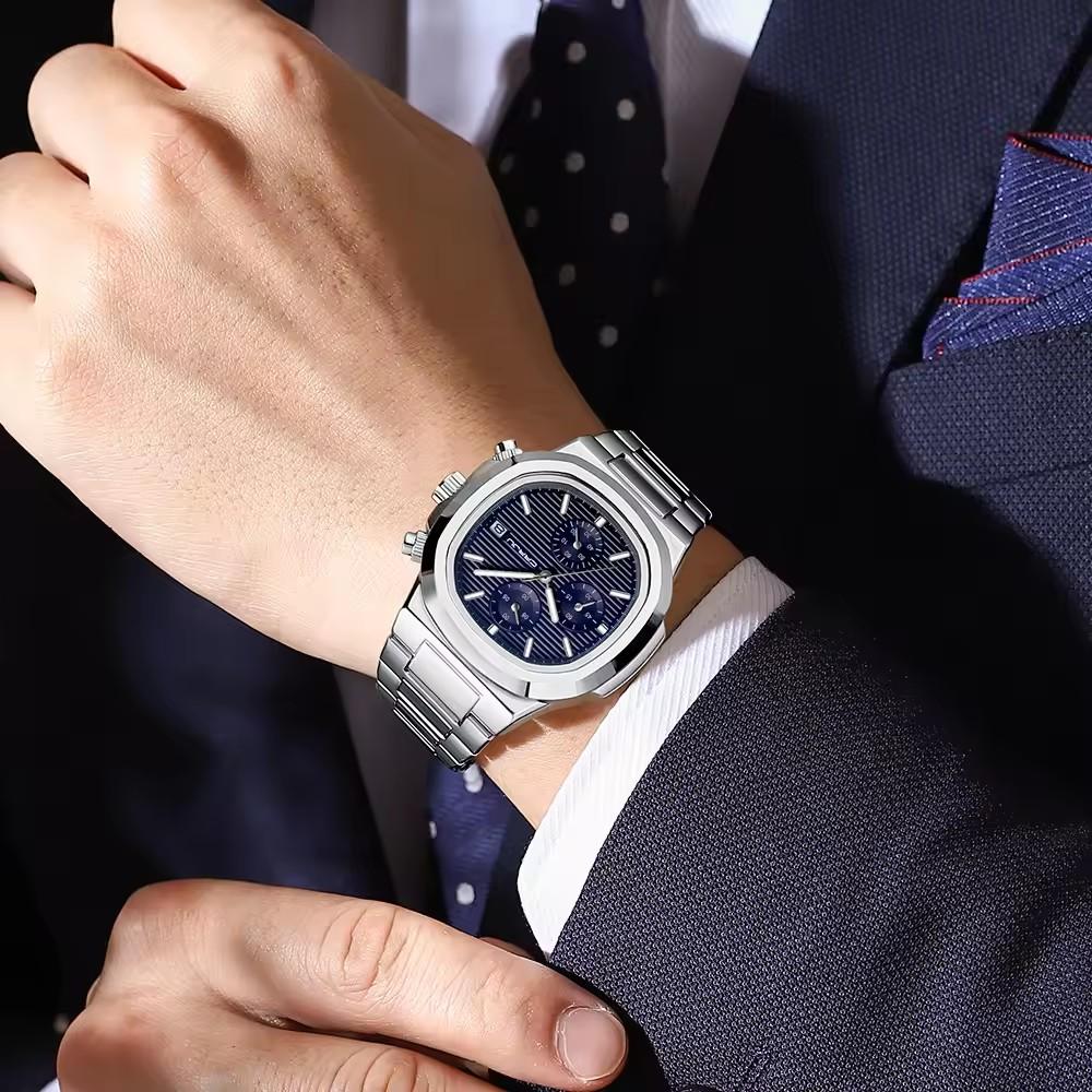 2026 Custom Your Own Logo Custom Brand Men Watch Quartz Movement Waterproof Stainless Steel Watches Luxury Wristwatch Gift