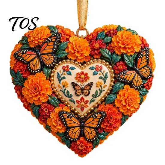 Durable Acrylic Ornaments Day of The Dead Ornament, Mexcian Flower Skeleton Hanging Decoration, Dia Indoor Home Accents De Los Muertos Sugar
