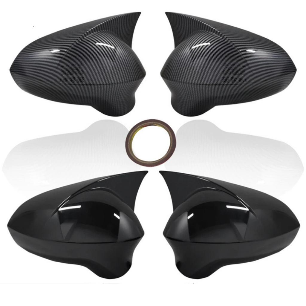 Rearview Side Mirror Cover Fit For Seat Leon MK2 2009-2012 Ibiza MK4 2008-2017 Wing Cap Outdoor Case Trim Carbon Fiber Sticker