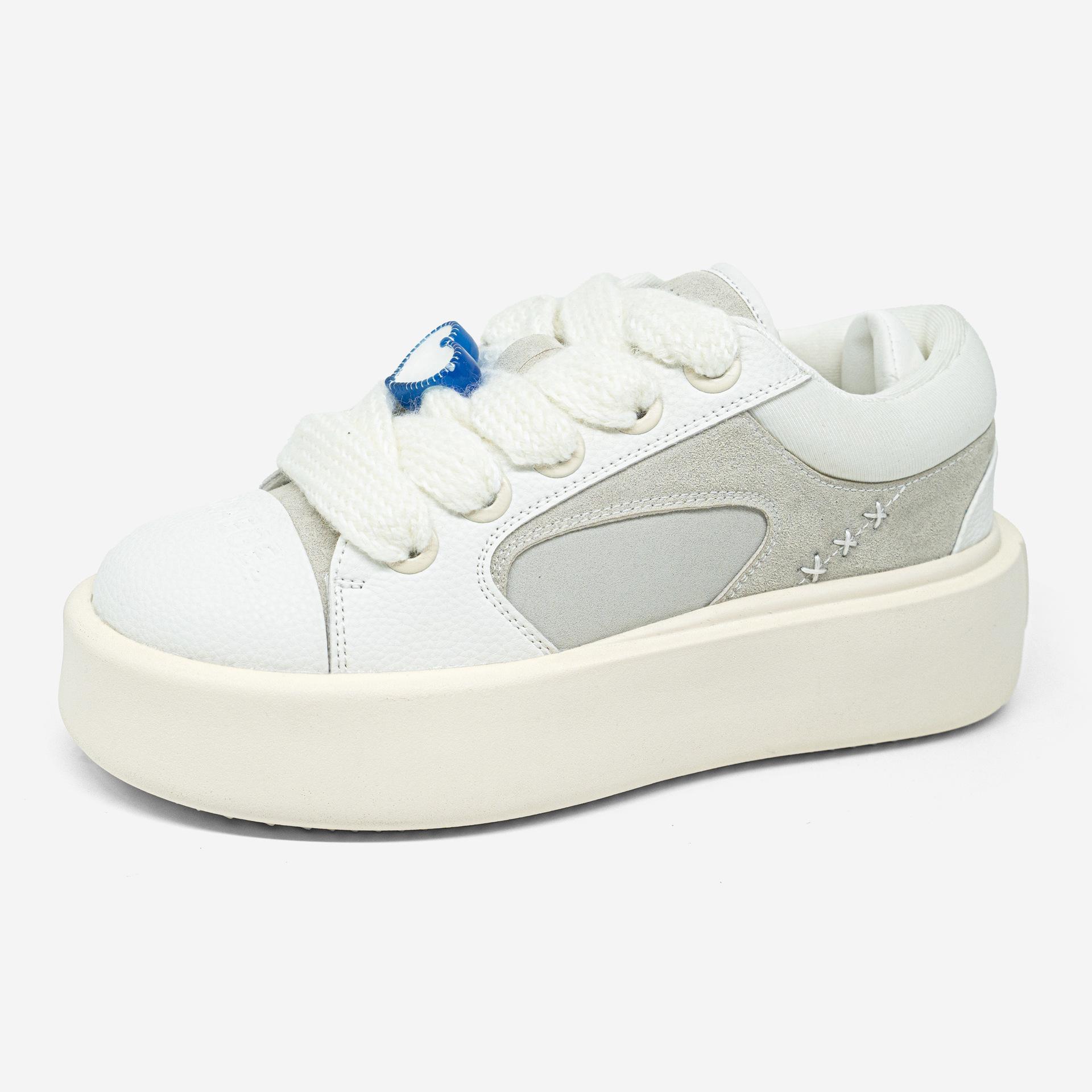 

Нишевый дизайн коала любовь толстая подошва обувь мужчины и женщины универсальные увеличивающие рост парные туфли повседневная обувь 44 бежевый