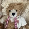 [USED] Retro Teddy Bear, Size 23cm. Old But Undamaged. Cardigan Purchased In Australia.
