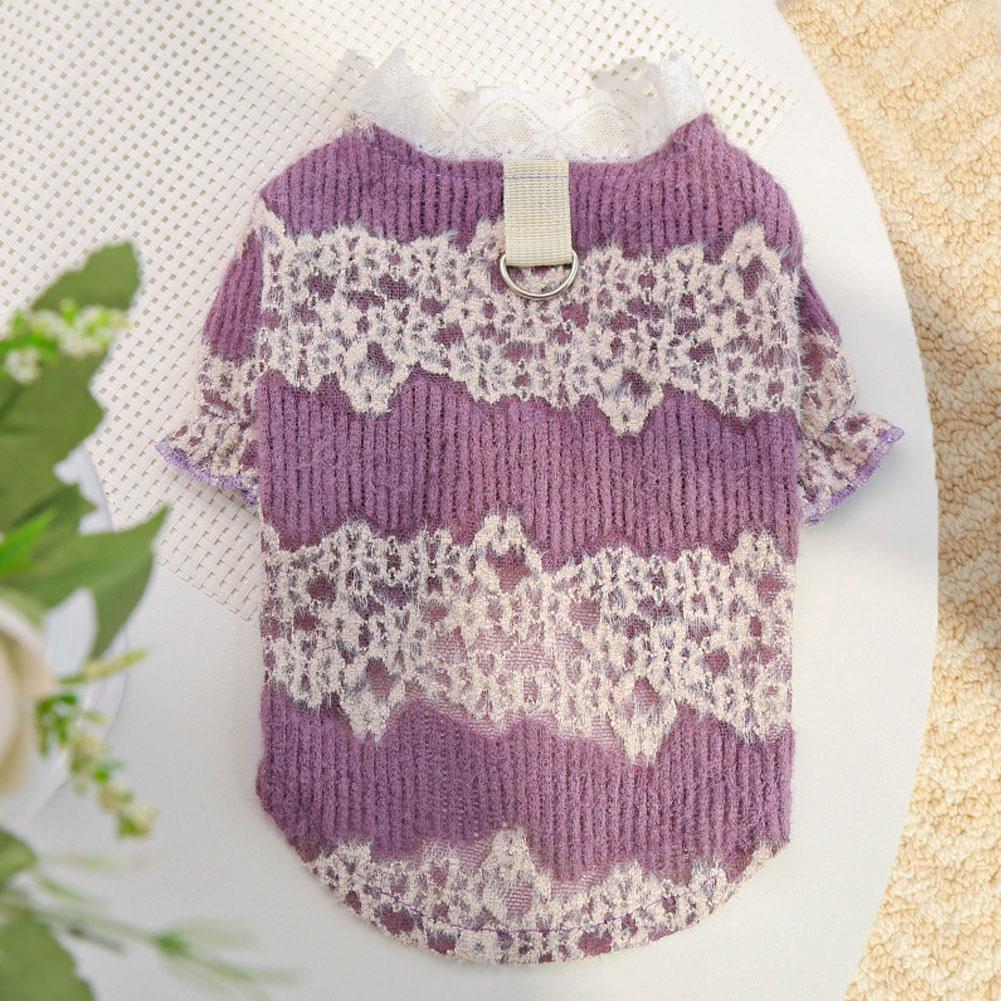 Pet Dog Cat Love Warm Hoodies Autumn Winter Dog Lace Sweater Universal Hoodie Designer Dog Clothes for Small Medium Dogs Product