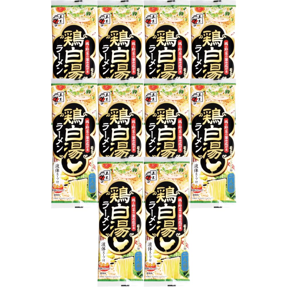 Itsuki Foods Chicken Paitan Ramen 124g X 10 Packs Temperature Storage (instant Noodles) (room Product)