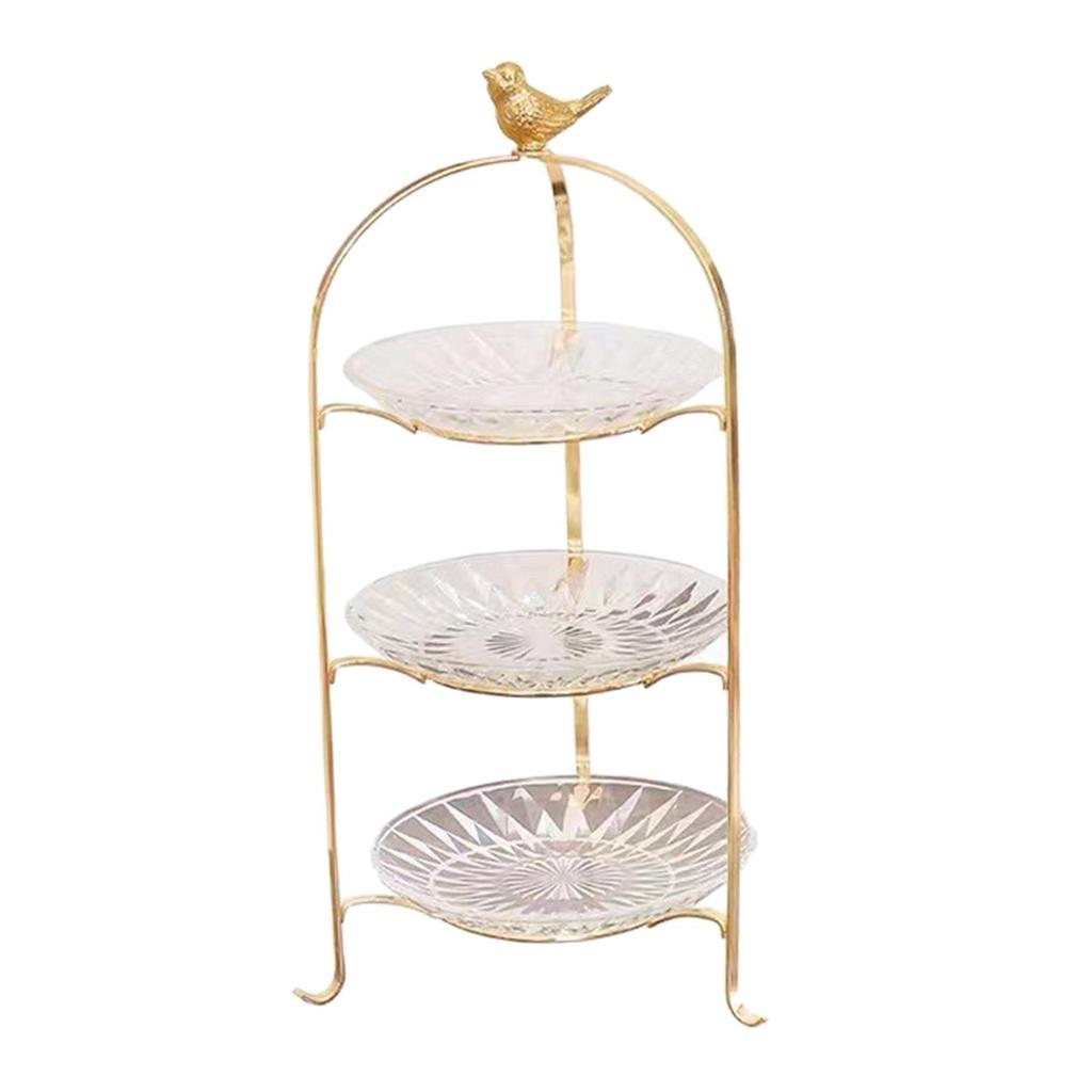 3 Tier Cake Stand Serving Tray Decor Dessert Removable Plate Display Cupcake for