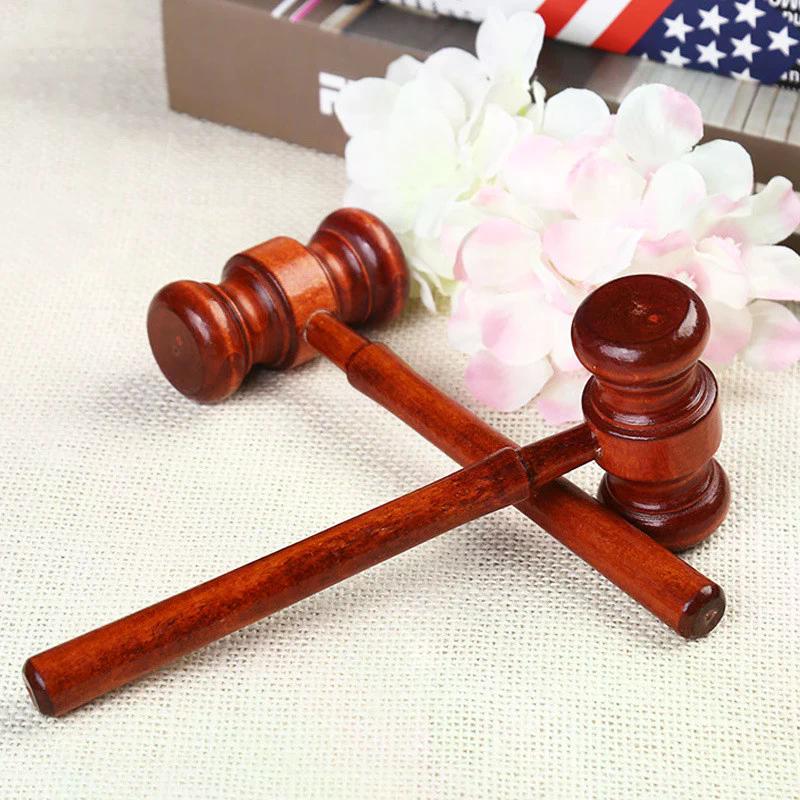 Gift Mini Hammer Lawyer Decoration Hammers Judge Wooden Wood Multitool Perfect Gift For Birthdays Holidays Christmas Family