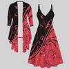 3D  Printed  Set Dress Coat , Eccentric Classical Totem Fashion Print,suitable for Various Scene Fashion Styles