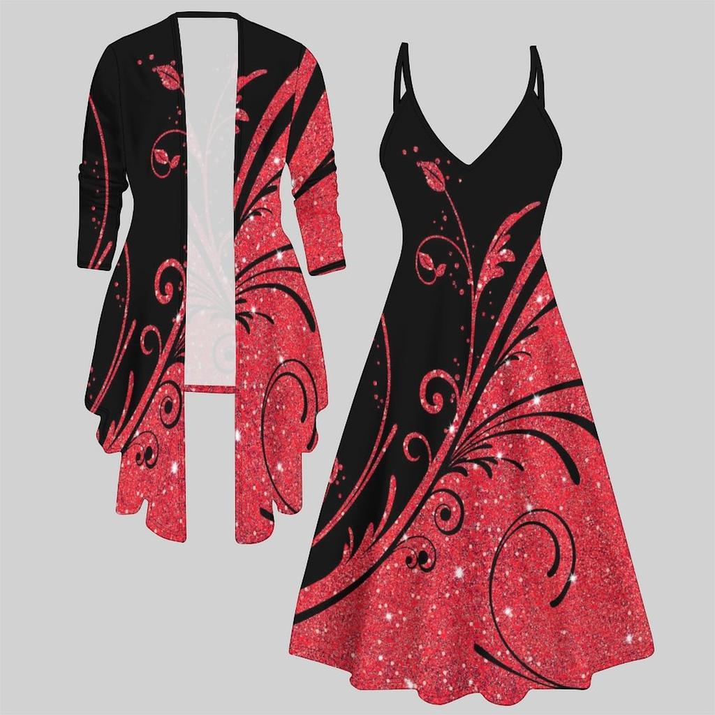 3D Printed Set Dress Coat , Eccentric Classical Totem Fashion Print,suitable for Various Scene Fashion Styles