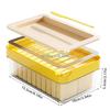 B0KB Airtight Butter Container and Cutter with Lid and Spatula Sealed Container for Kitchen and Refrigerator Organization