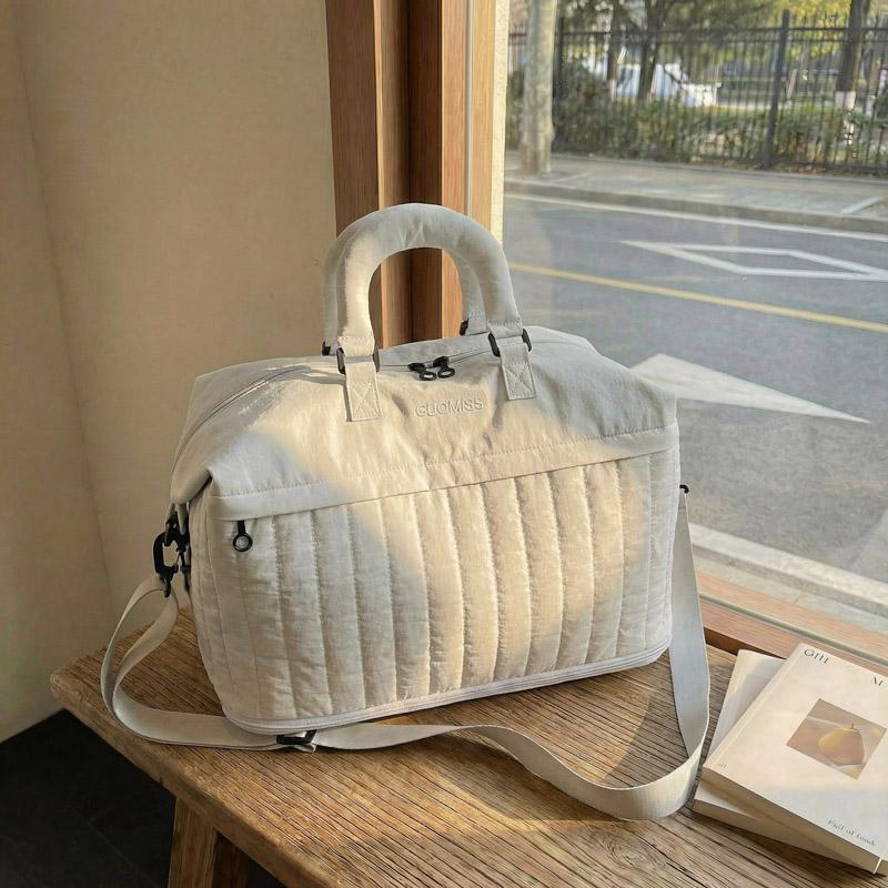 Gesteppte Reisetasche mit Tragegriff und verstellbarem Riemen Leichte Wochenendtasche für Reisen für Herren und Damen