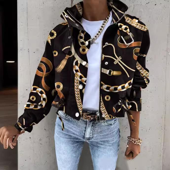 Jesienna i Zimowa Damska Kurtka Odzież Streetwear Elegancka Dopasowana Okrągły Dekolt Jednolita Kieszeń Zapinana na Guziki Długi Rękaw Płaszcze Do Pracy