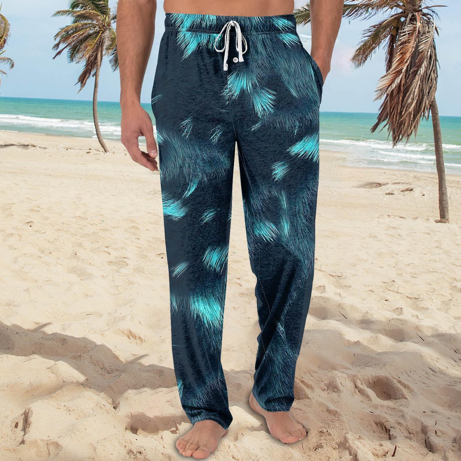 

Мужские трикотажные модные повседневные брюки с напечатанным карманом, пижамные брюки S тёмно-синий