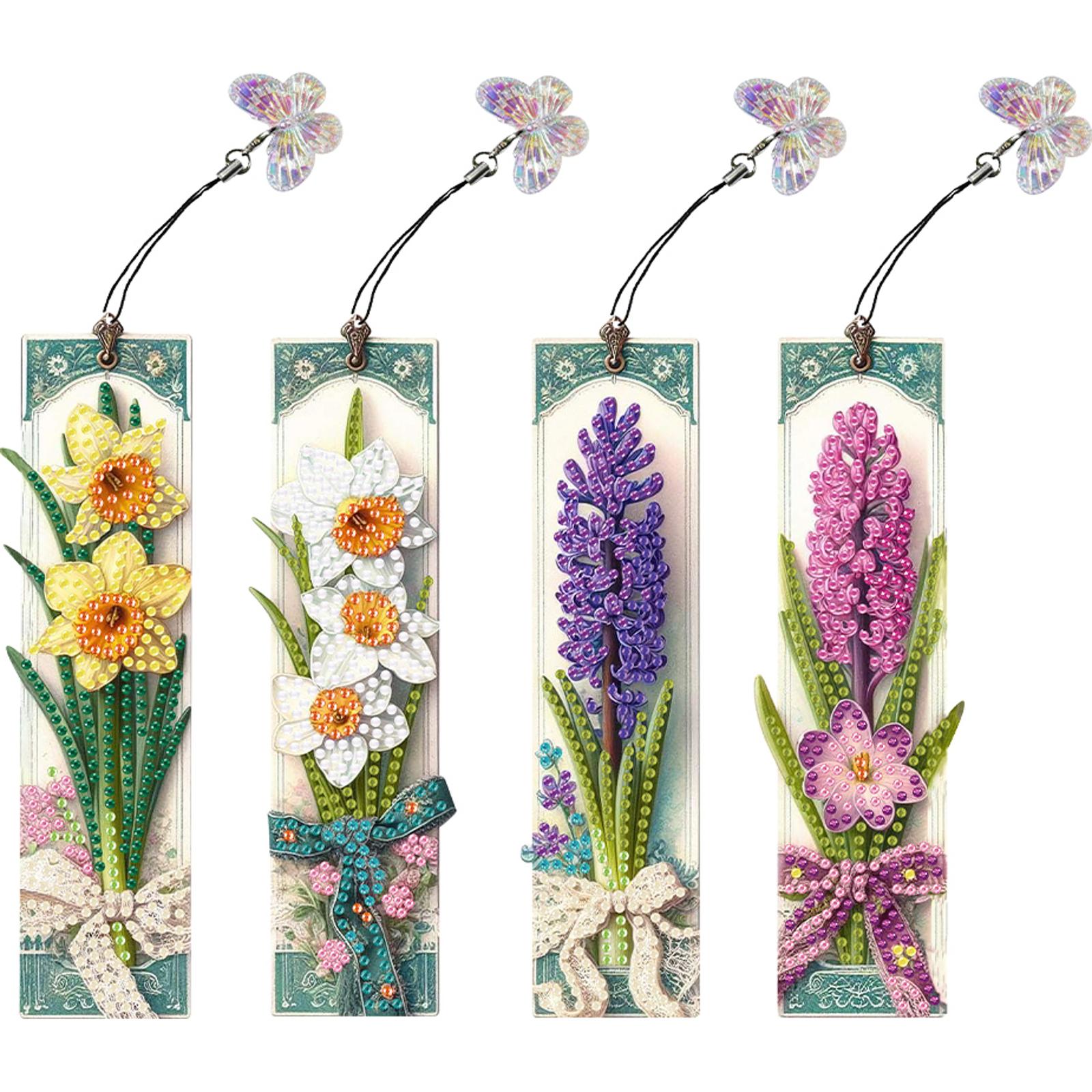 4Pcs Special Shape Owl 5D DIY Diamond Painting Bookmark DIY Bookmarks Diamond Painting Kits Diamond Painting Bookmark Making Kit