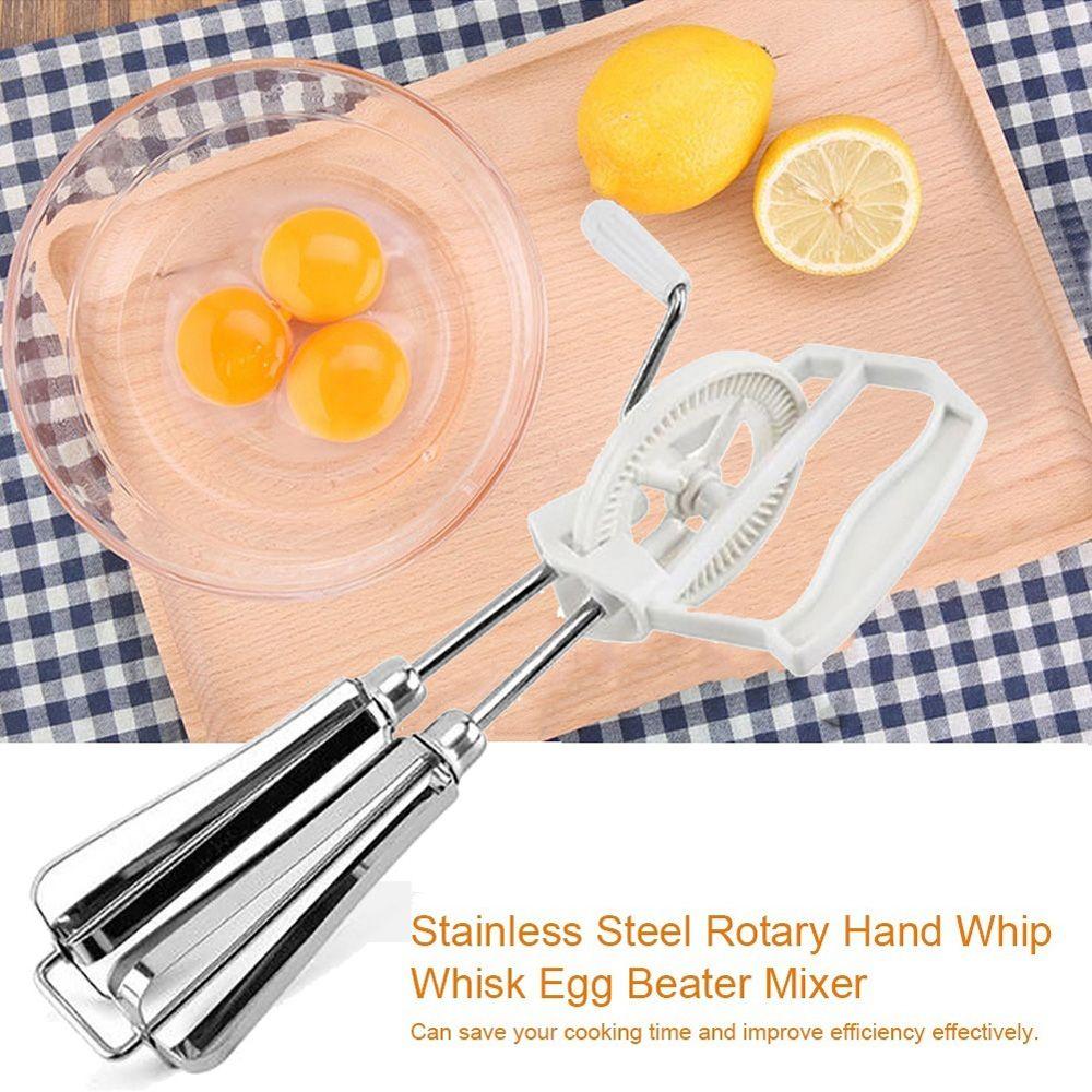 Convenient Rotary Kitchen Baking Hand Held Whisk Mixer Egg Beater Blender Cooking Tool