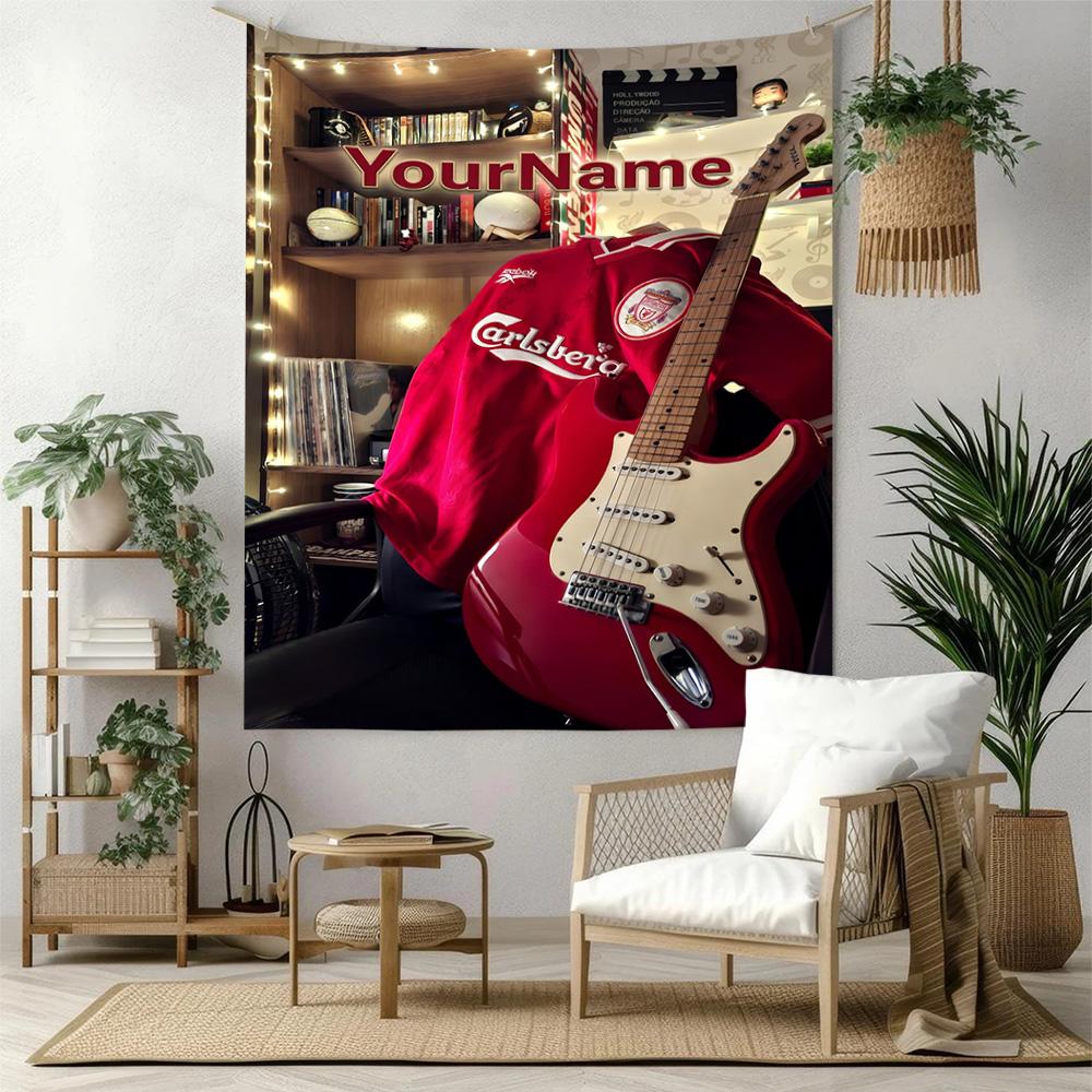Liverpool Custom Your Name Wall Decor Tapestry Art For Pet Memorial Birthdaywedding Party Backdrop Family Gift