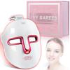 Red-Light-Therapy-for-Face, 7-1 Colors Led Face Mask Light Therapy, Facial Skin Care Mask (White)