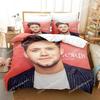 3D Print Niall Horan Sengetøjssæt, Dynebetræk Dyne Sengesæt Quiltbetræk Pudevar, King Queen Twin Størrelse Drenge Piger Voksne026