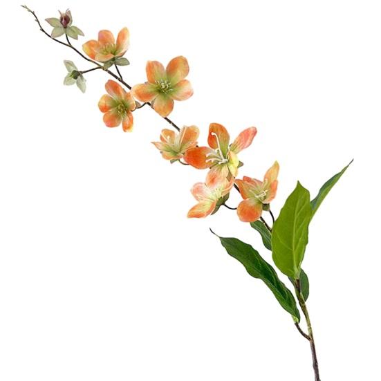 Artificial Jasmine Flowers Realistic Faux Silk Flower Bouquet with Long Stem for Shop Garden Office Home Wedding Party