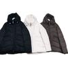 Fashion Tail Goods Hooded Down Cotton Cotton-Padded Clothes for Women Short Model In White Color Cold Protective Clothing Loose Casual Cotton Jacket