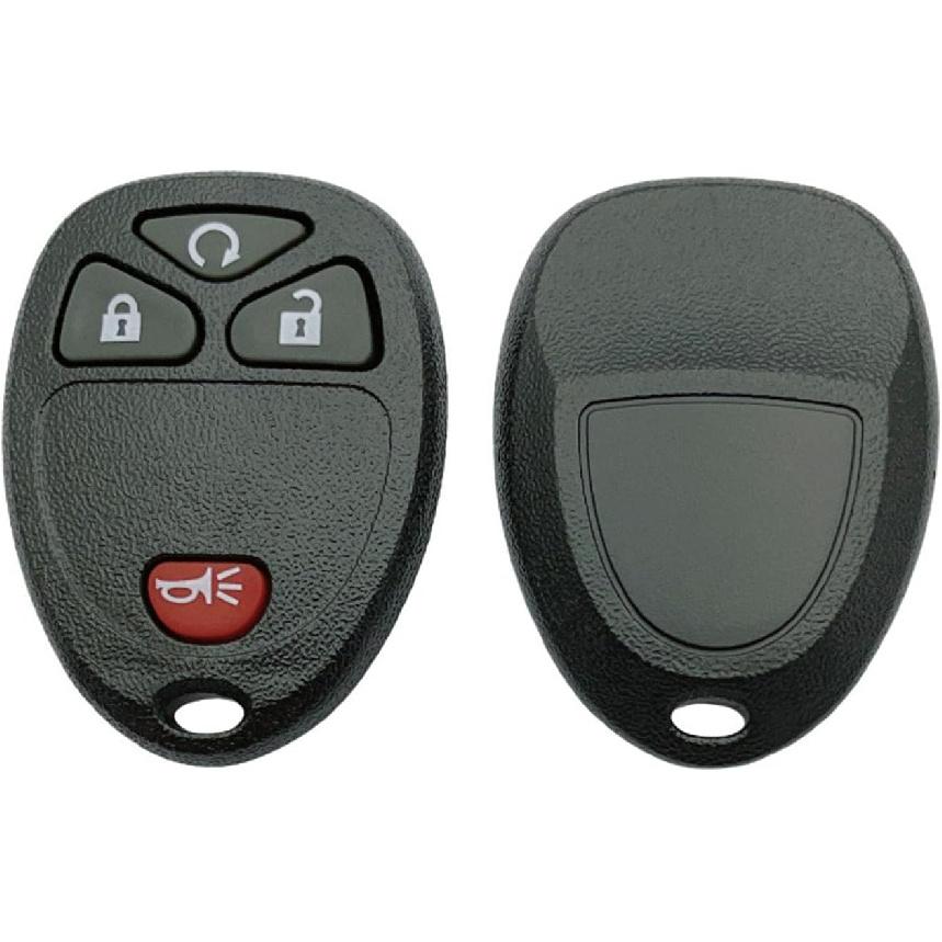 Replacement Key Fob Shell Case Fits for Chevy 2007-2014 Equinox Avalanche Silverado Escalade Tahoe Suburban GMC Yukon OUC60270, OUC60221 Keyless