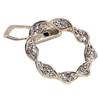 Brooch Pin Flower Twist Shape Sparkling Rhinestones Imitation Pearls Decor Scarf Buckle Sweaters Collars Hats Bags Coats Scarves Accessory
