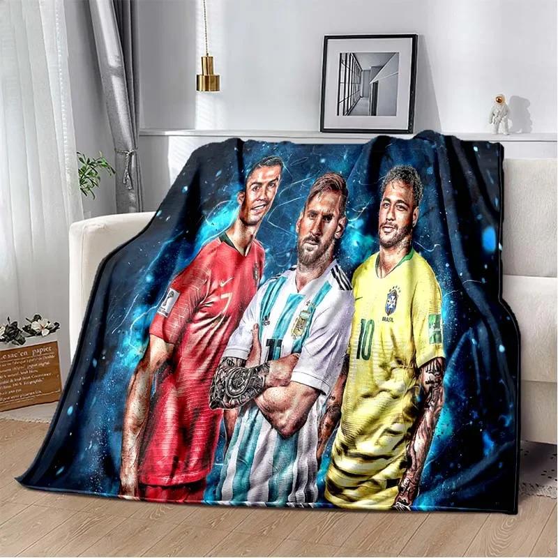 Football Superstar L-Leo-Messi-i Flannel Adult and Children's Blanket Sofa Bed Decoration Blanket Portable Blanket Gift