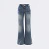 Women's Light Micro-Flare Jeans 2025 Spring/Autumn - Petite Low-Waist, Narrow Straight-Leg, Relaxed Fit