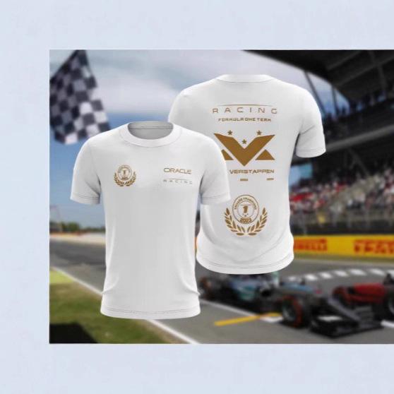 Summer Hot Sale F1 Racing T-Shirts, Daily Formula Race Training Team Uniforms, Comfortable Sweat Short Sleeves