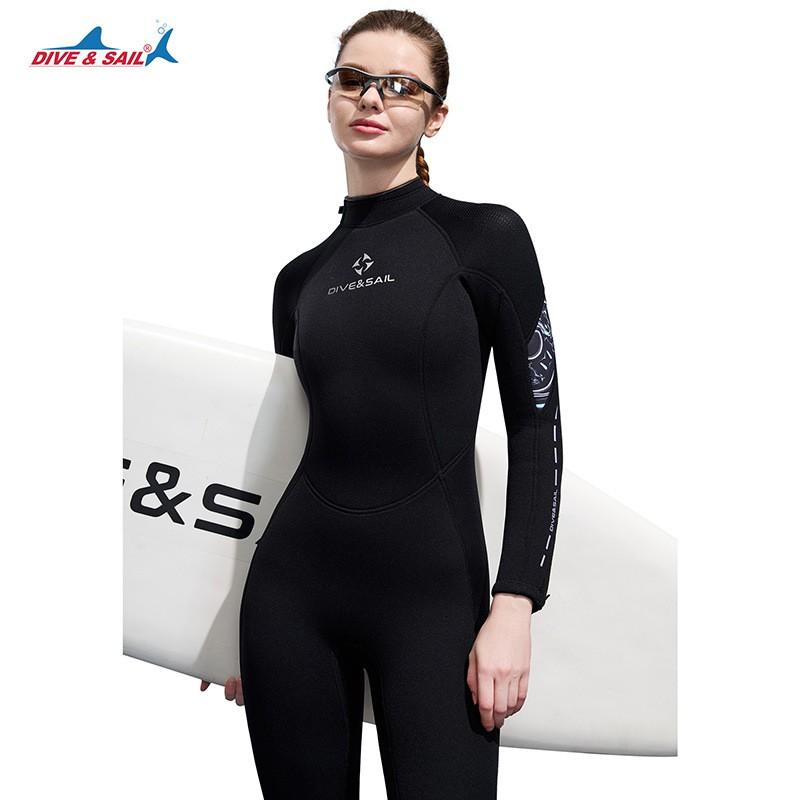 Womens 3mm Full Wetsuit Snorkeling Diving Surfing Jellyfish Protection Warm Thermal Long Sleeve
