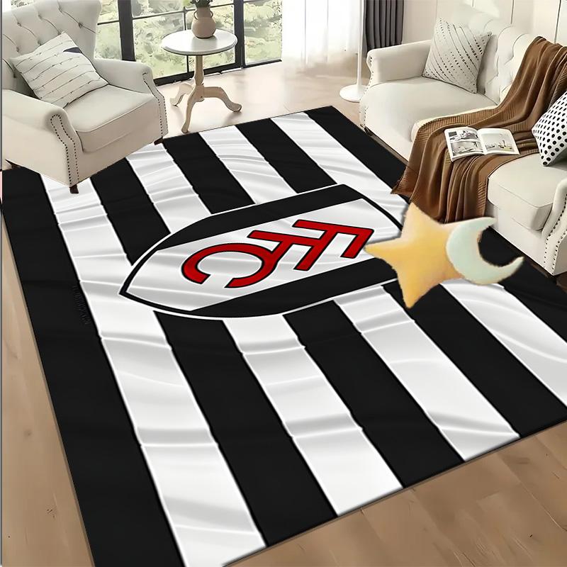 1PC Fulham Football Crest Floor Mat for Living Room, Game Rooms, Office, Bedroom, Office Floor Mat Playful Design, Christmas fan gifts