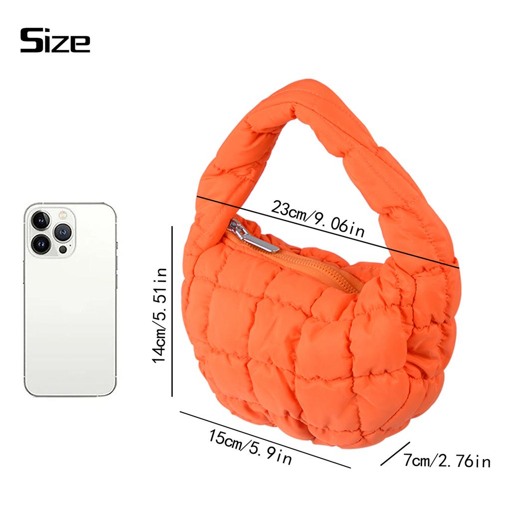 Mini Cloud Bag Bubble Foam Soft Pleated Bag Fashion Padded Cotton Foreign Gas Nylon Handbag