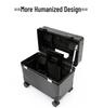 18" Aluminum Frame Top-Opening Suitcase with Universal Wheels for SLR Photography Travel, Flight Attendant, or Business Carry-On.