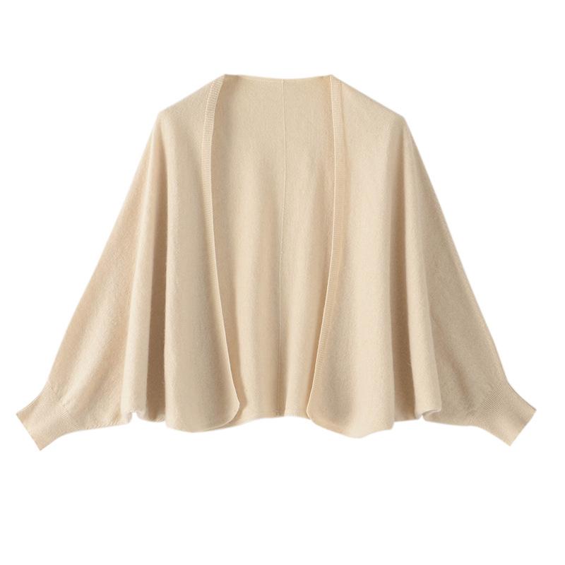 Chal de punto de cachemira para mujer - Color liso Otoño/Invierno Capa Prendas de abrigo