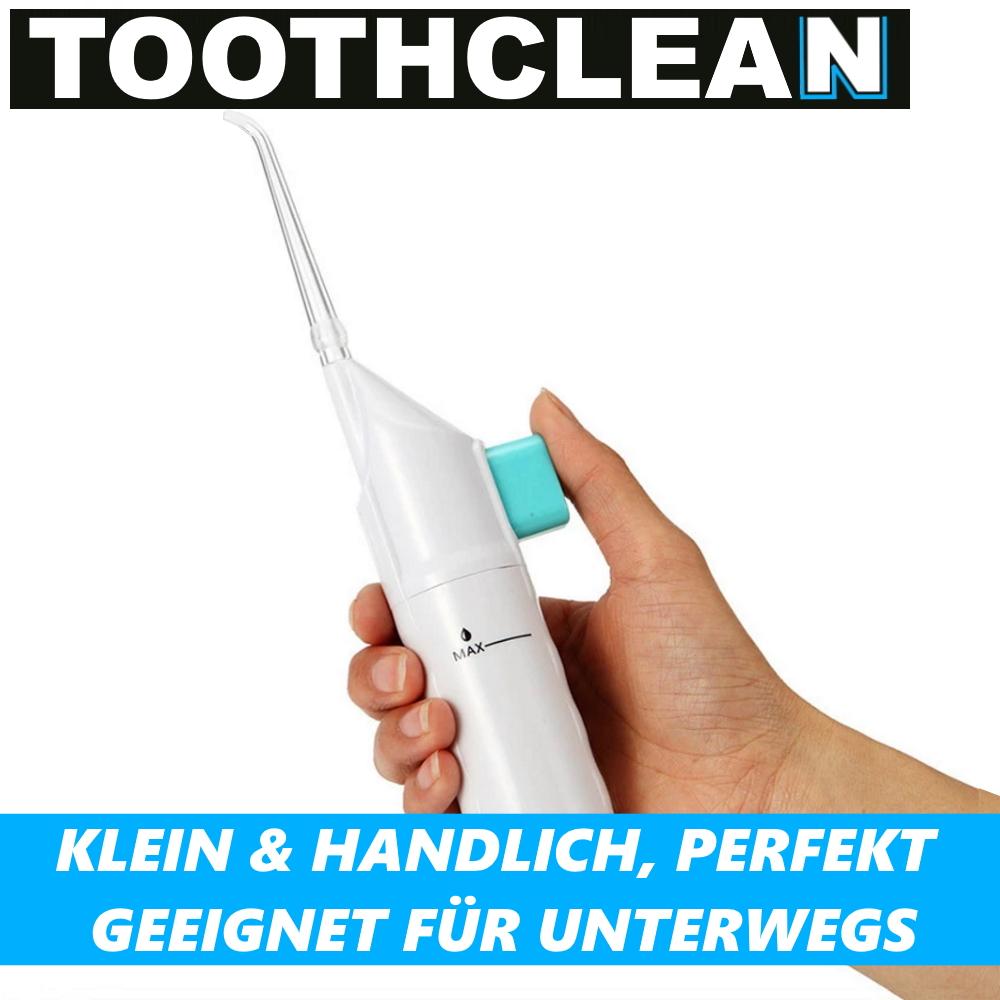 TOOTHCLEAN Mobile Munddusche Tragbare Reise Munddusche Sanfte Reinigung kabellos