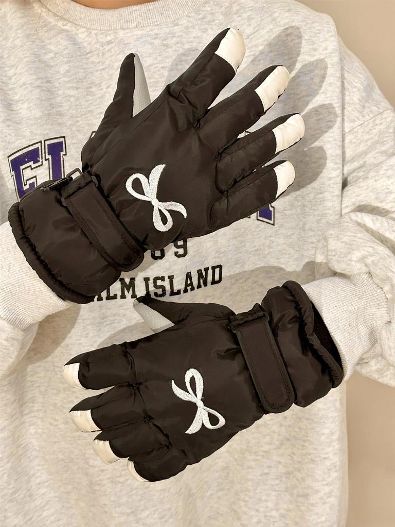 2026 Year of the Horse Women's Super Warm Winter Fingerless Cycling & Ski Gloves - Windproof for Outdoor Sports & Electric Scooters.